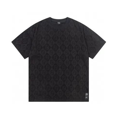 Fendi Tee - Black FF Monogram