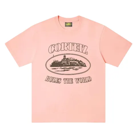 Corteiz Tee - Pink Alcatraz