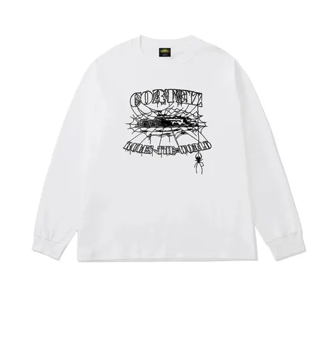 Corteiz Long Tee - White Alcatraz