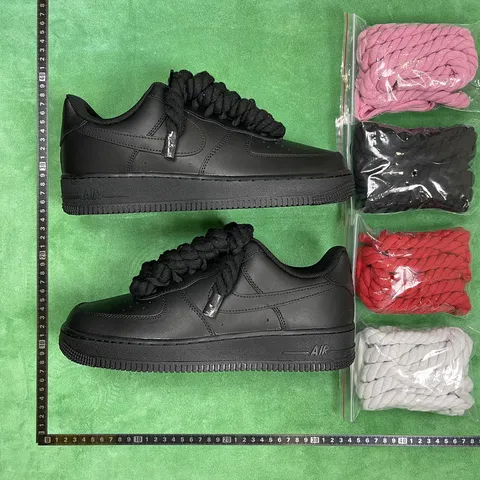 Nike Air Force 1 Low - Black Rope Laces