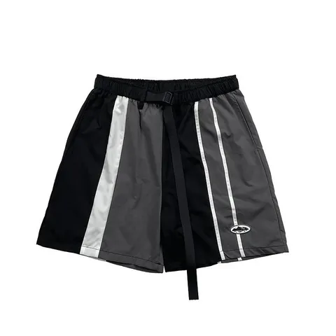 Corteiz Shorts - Black & Grey Panel
