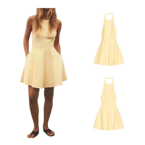 Zara Dress - Butter Halter Mini