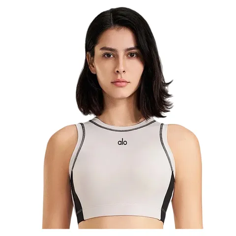 Alo Vest - Cream Piped Bra