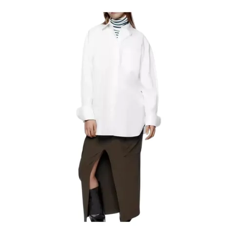 Zara Shirt - White Oversized, Cotton