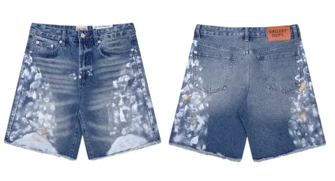 Gallery Dept Shorts - Blue Bleach Print