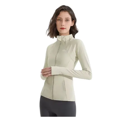 Alo Coat - Sage Fitted Zip