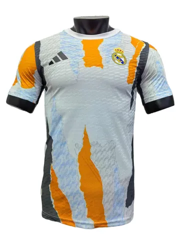 Real Madrid Special Edition Jersey Player Version - White & Orange Special