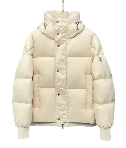 Moncler Down Jacket - Cream Hooded II