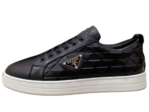 Prada Shoes - Black Quilted Triangle