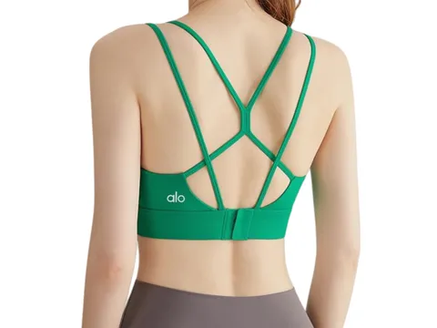 Alo Vest - Green Strappy Bra