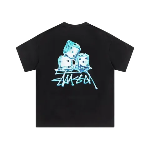 Stussy Tee - Black Blue Dice
