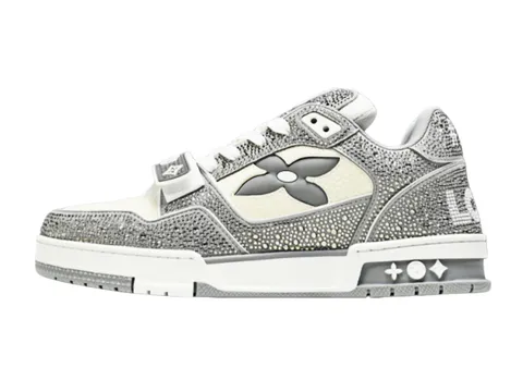 LV Trainer [New color scheme for Velcro] - Grey Flower Trainer