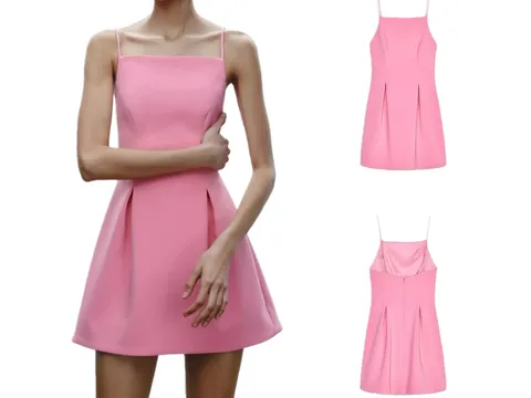 Zara Dress - Pink Bubble Mini