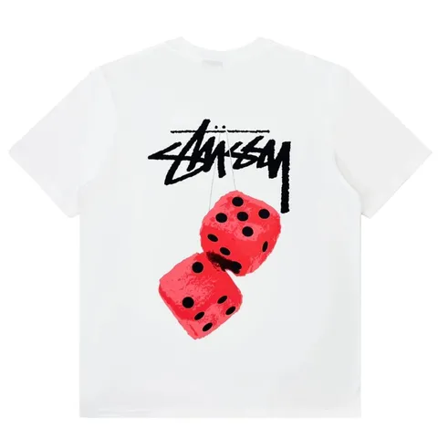 Stussy Tee - White Red Dice