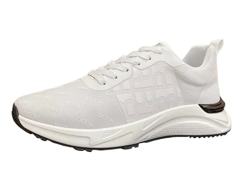 Boss Shoes - White Knit Runner
