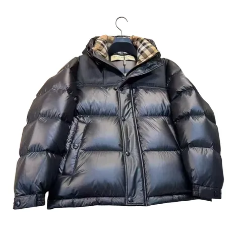 Burberry Down Jacket - Black Glossy Puffer