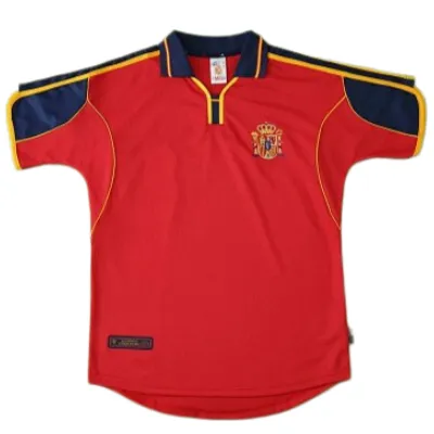 2000 season Spain home retro Fan version