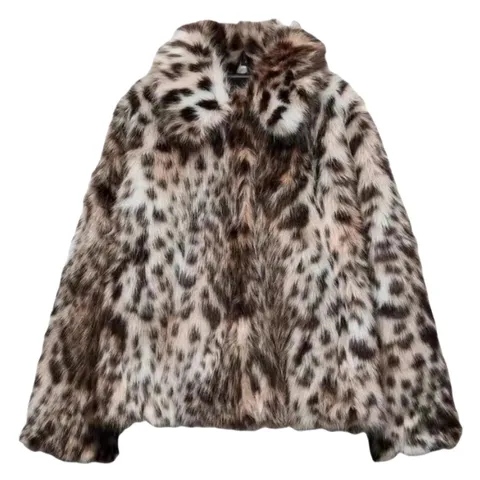 Zara Leopard Fur Jacket