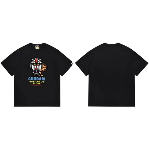 Bape Tee - Black Gundam Print