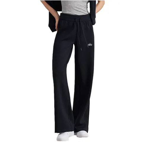 Alo Pants - Black Wide-Leg, High-Waist IV