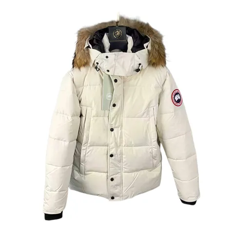 Canada Goose Quilted Jacket - White Fur Hood