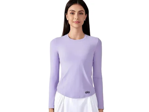 Alo Long Tee - Lilac Cropped