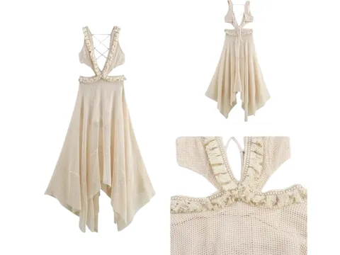 Zara Dress - Cream Handkerchief Mini