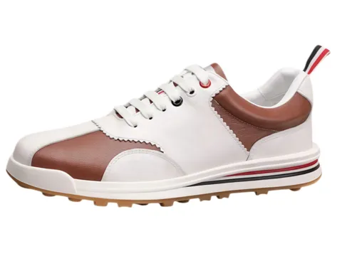 Thom Browne Shoes - White & Brown Brogue