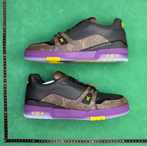 Louis Vuitton Trainer - Black & Purple Monogram Trainer