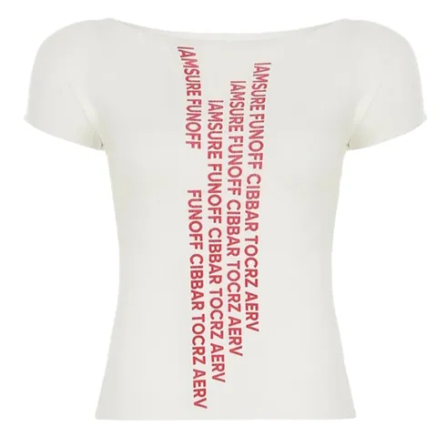 Tight round neck in English T-Shirt