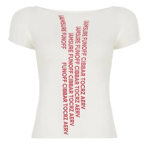 Tight round neck in English T-Shirt