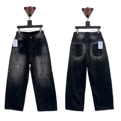 Acne Studios Jeans - Black Washed Wide-Leg