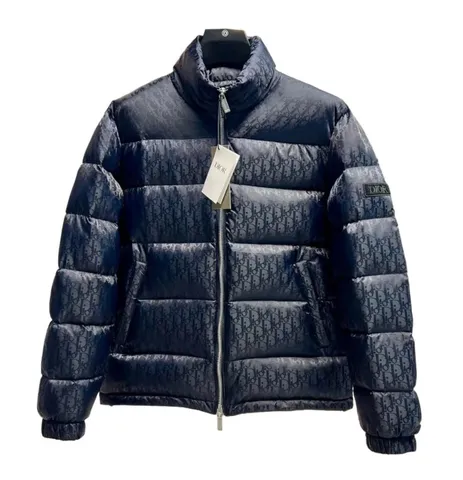 Dior Down Jacket - Navy Oblique Puffer