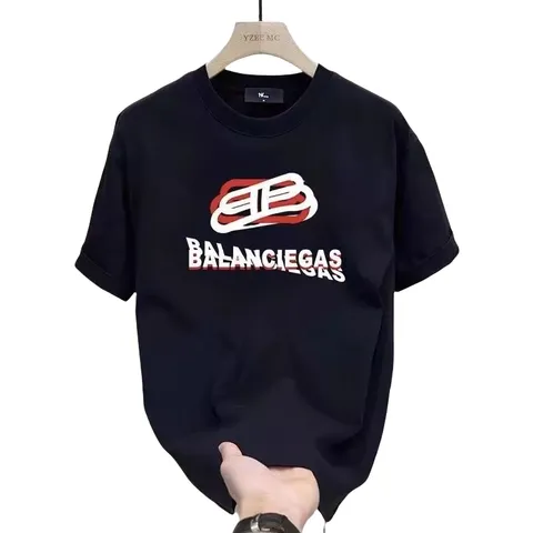 Balenciaga Tee - Black Red BB