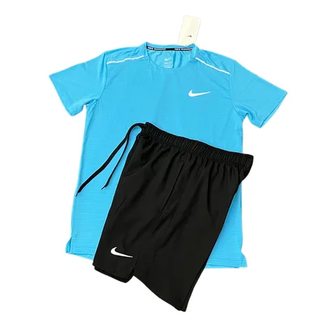 Nike Set - Blue Tee & Black Shorts