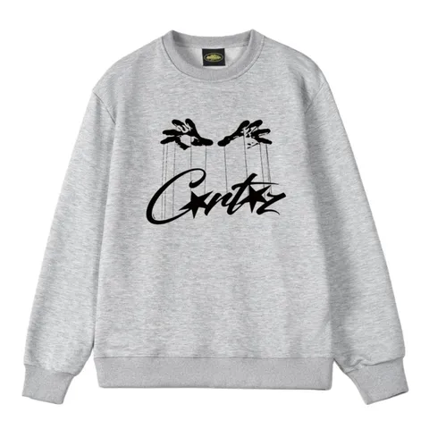 Corteiz Hoodie - Grey Hands Script