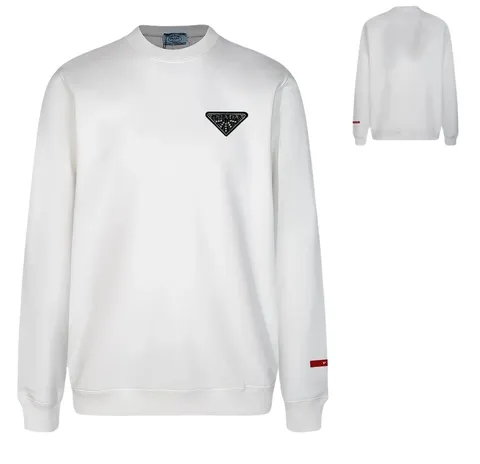 Prada Hoodie - White Triangle Crew