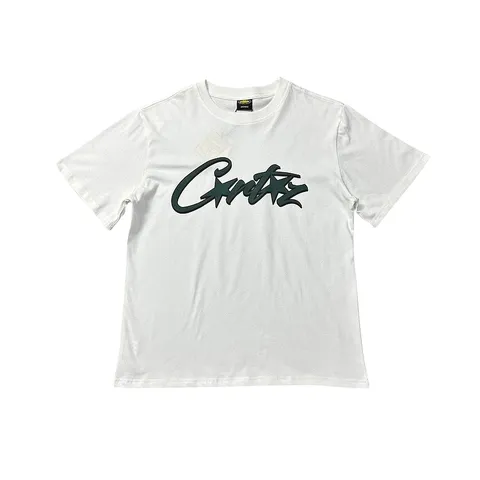 Corteiz Tee - White Green Script