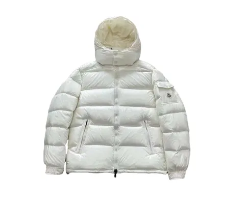 Moncler Down Jacket - White Hooded
