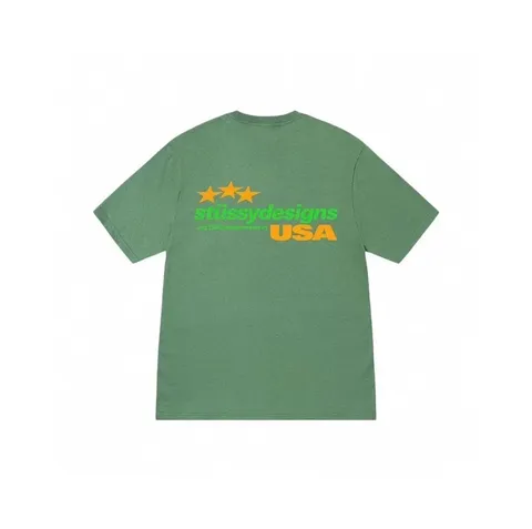 Stussy Tee - Green USA Print