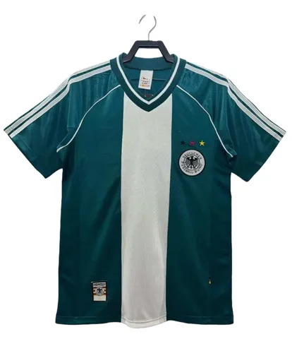 1998 season Germany away retro Fan version - Teal Stripe