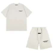 Essentials Set - Cream Tee & Shorts