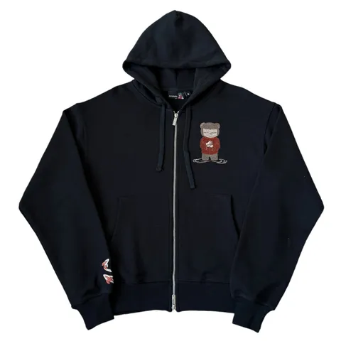 Derschutze Zipper Hoodie - Navy Bear Zip