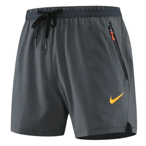 Nike Shorts - Charcoal Orange Swoosh