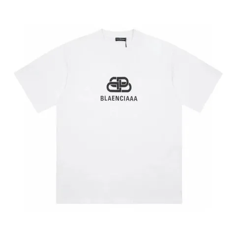 Balenciaga Tee - White Black BB