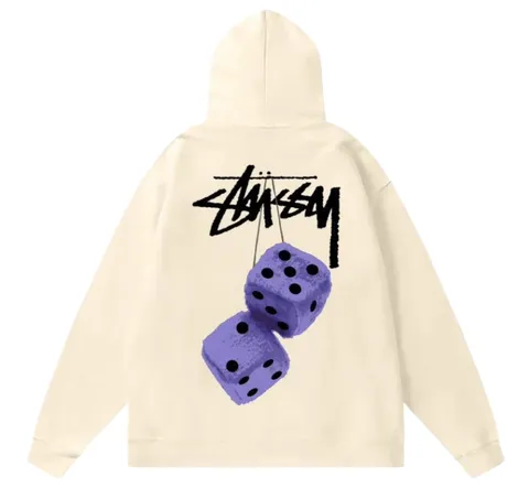 Stussy Hoodie - Cream Dice Hoodie
