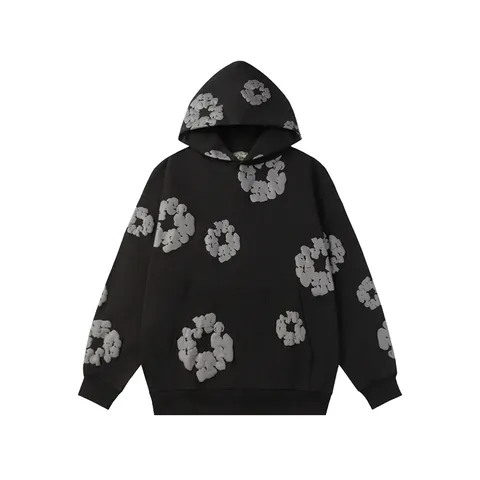 Denim Tears Hoodie - Black Cotton Wreath
