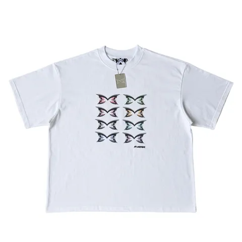 Mertra Tee - White Butterfly Print