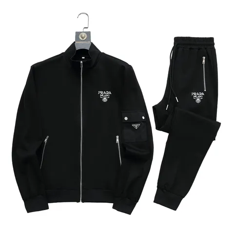 Prada Set - Black Zip Set