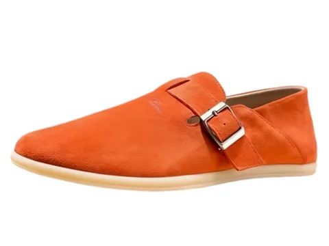 Loro Piana Shoes - Orange Buckle Loafer